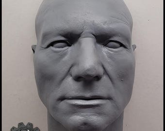Patrick Stewart Face cast - Captain Picard - Locutus of Borg Replica