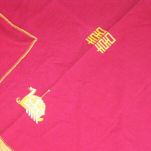 Vintage Chinese-Japaneses Blanket Throw Lap Travel Blanket Air China First Class not sure it's not Japaneses bild 3
