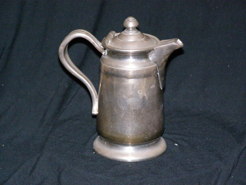 Antique Reed & Barton Silver Soldered Pitcher 5.5 Tall Circa Early 1900