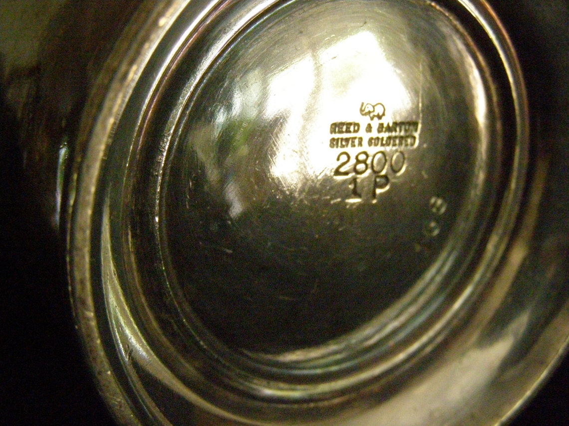 Antique Reed & Barton Silver Soldered Pitcher 5.5 Tall Circa Early 1900