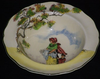 Vintage Royal Doulton  English Old Scenes "The Gleaners"