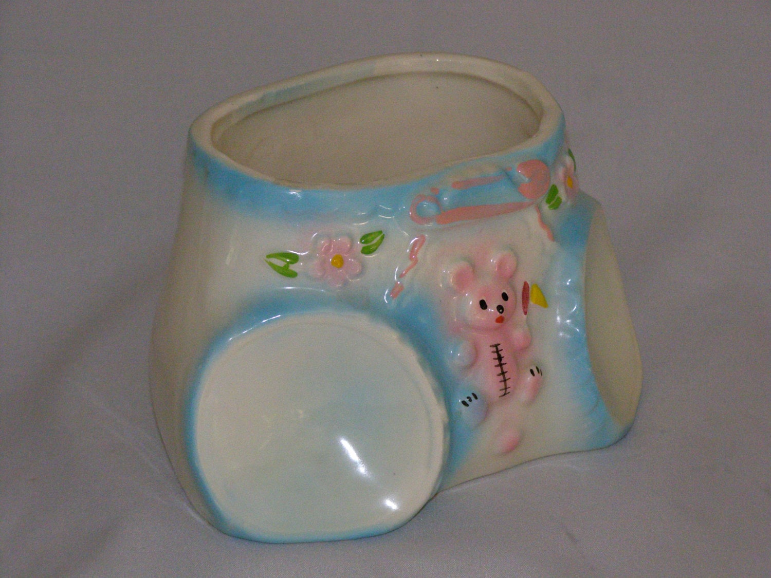 Vintage Ceramic Pottery Diaper Planter USA 4021 Baby Etsy