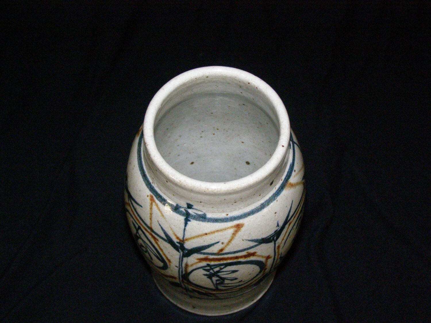 Vintage Stoneware Handmade Pottery Vase Craftsmanship is Etsy