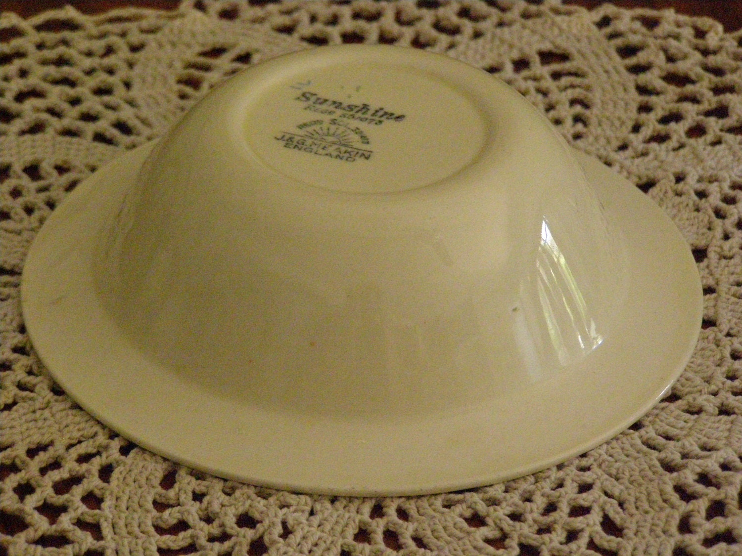 J G Meakin China Bowl Sunshine Numbered 561073 Made in England Scroll ...