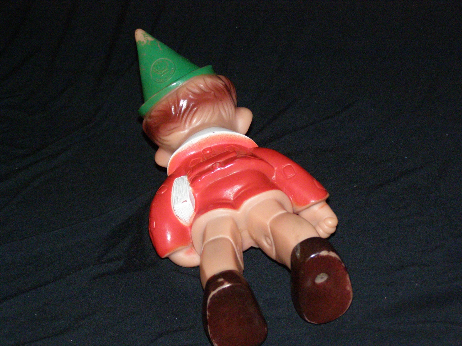 Vintage 1960's PINOCCHIO Ledra Rubber Squeak Doll ITALY 9.25