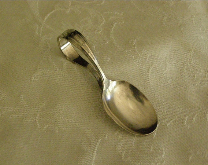 Antique Baby Spoon Tudor Plate With Rounded Handle Oneida Community Made Etsy