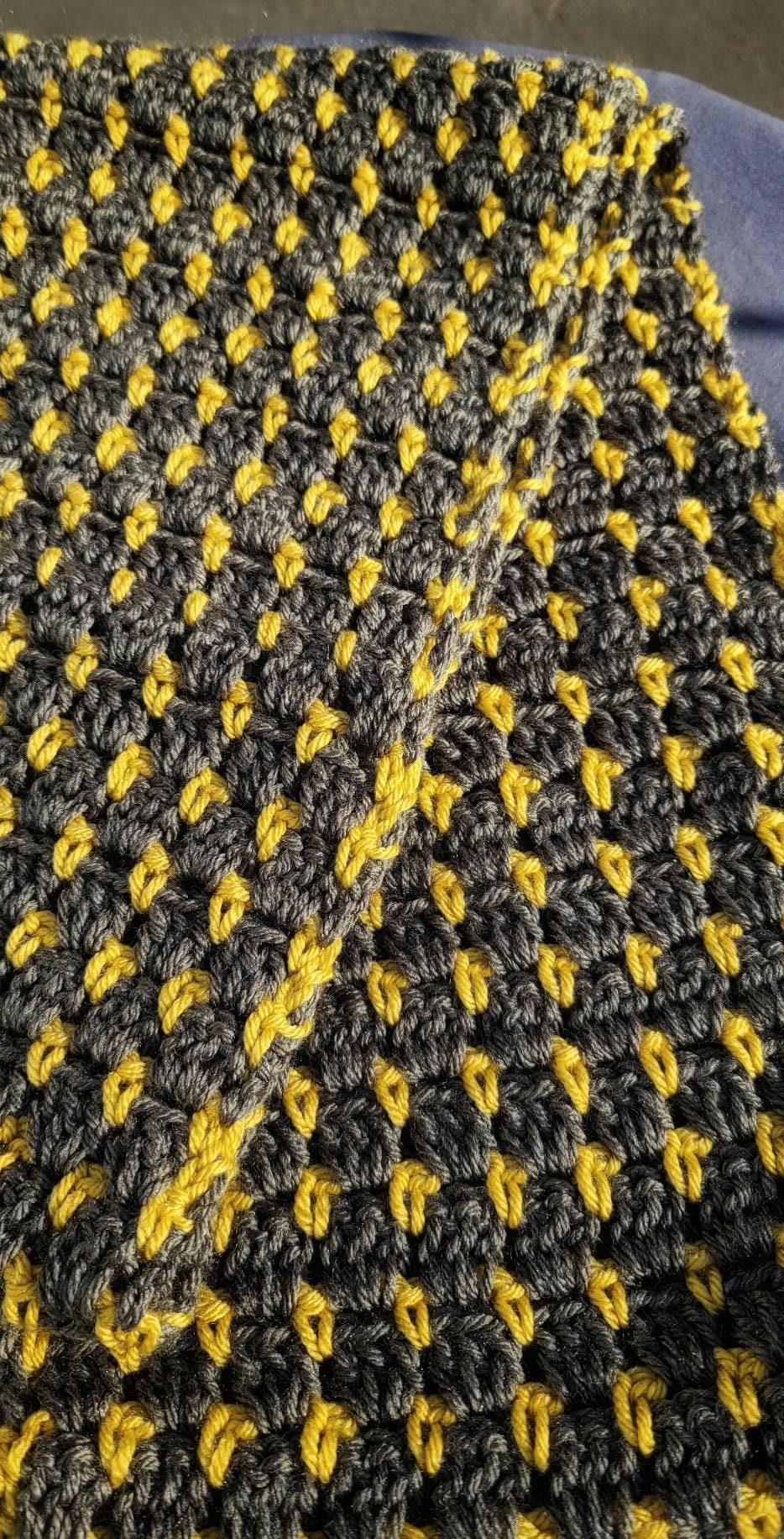Oversized Handmade Infinity Soft Crocheted Cowl Scarf in Charcoal Grey ...