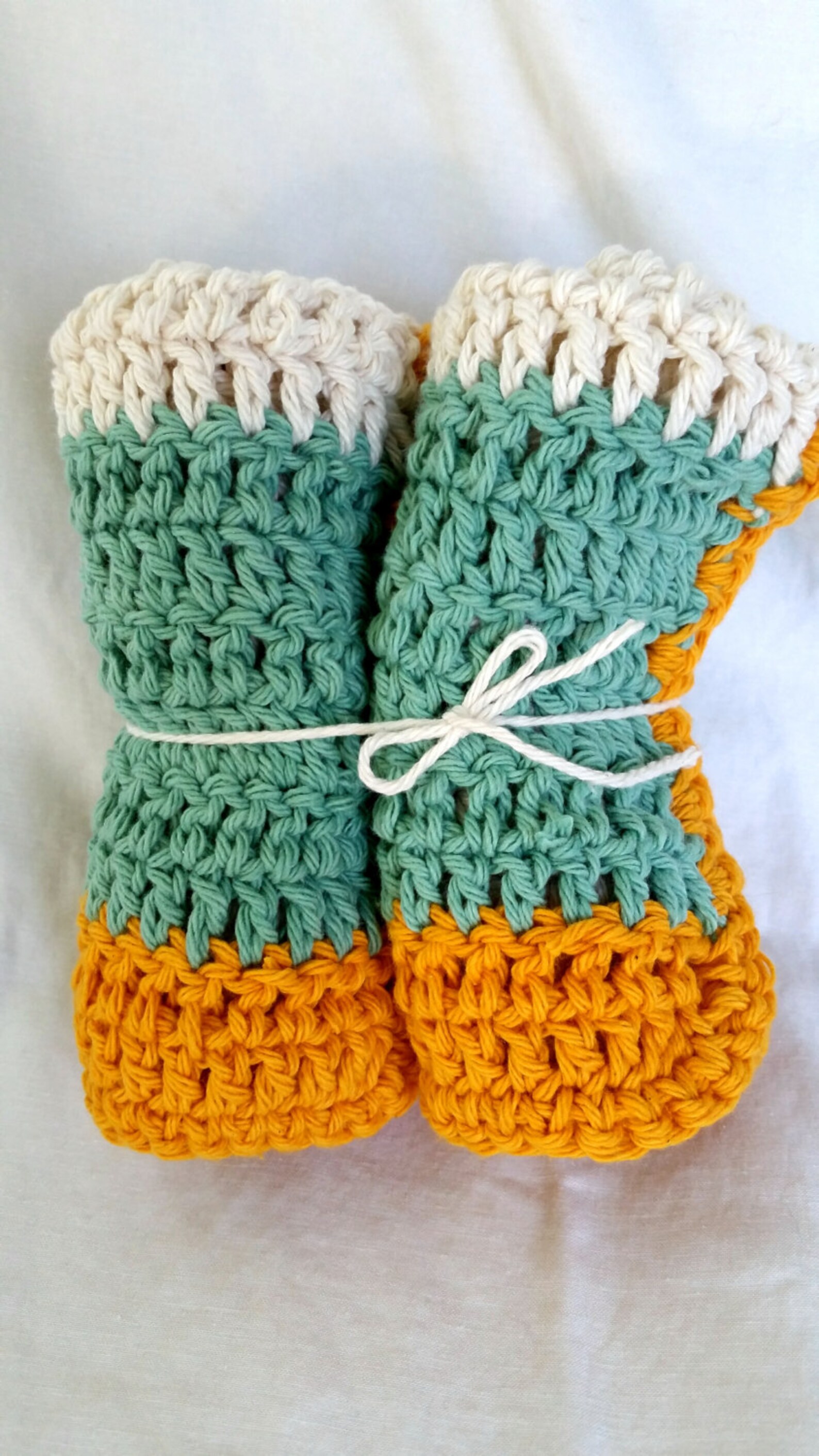 Anthropologieinspired Crocheted Dish Cloth Kitchen Towel Etsy