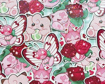 Poke Rose sticker collection