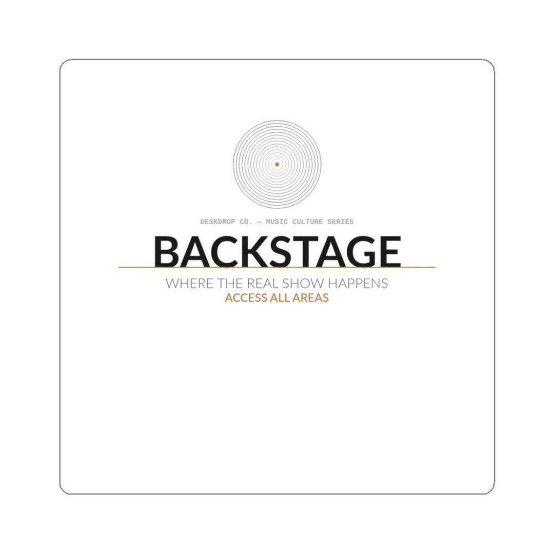 Backstage | Music Culture Sticker - Etsy
