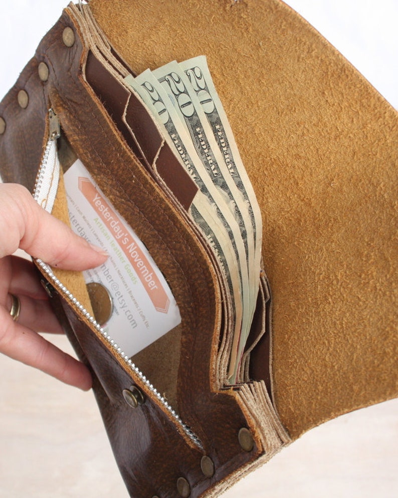 Zippered Coin Pouch Upgrade for Cash Envelope Wallet This Etsy