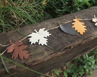 Leather Leaves For Crafting, 3",  Leave Decor, Fall Leaves, Wreath Making, Fall Leaf Garland, Leaf Wedding Decor, Yesterdays November