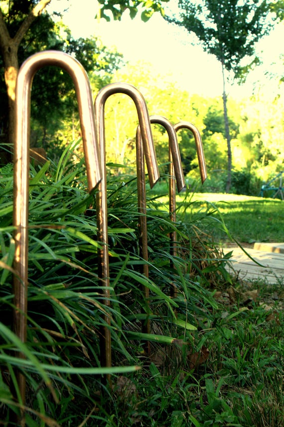 Garden Hose Guide Stake, Copper with Iron Core (18" or 24" Sizes)