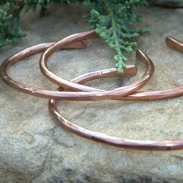 Hammered Copper Bangle Bracelet | Pure Copper Bracelet | Solid Copper Bracelet | Healing Copper Bangle | Bridesmaids Gift | Bulk Gifts