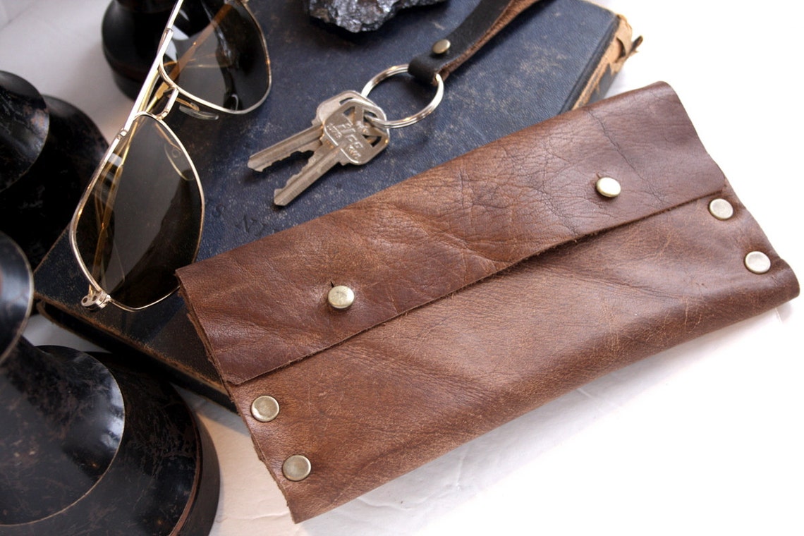 Leather Cash Envelope Wallet Long Wallet Petite Leather Etsy