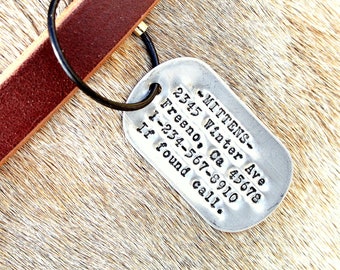 Dog tags, Pet ID tag, Personalized Dog Tags for Dogs and Cats, Dog ID tags, Dog name tag, Custom pet tag, Dog collar tag,