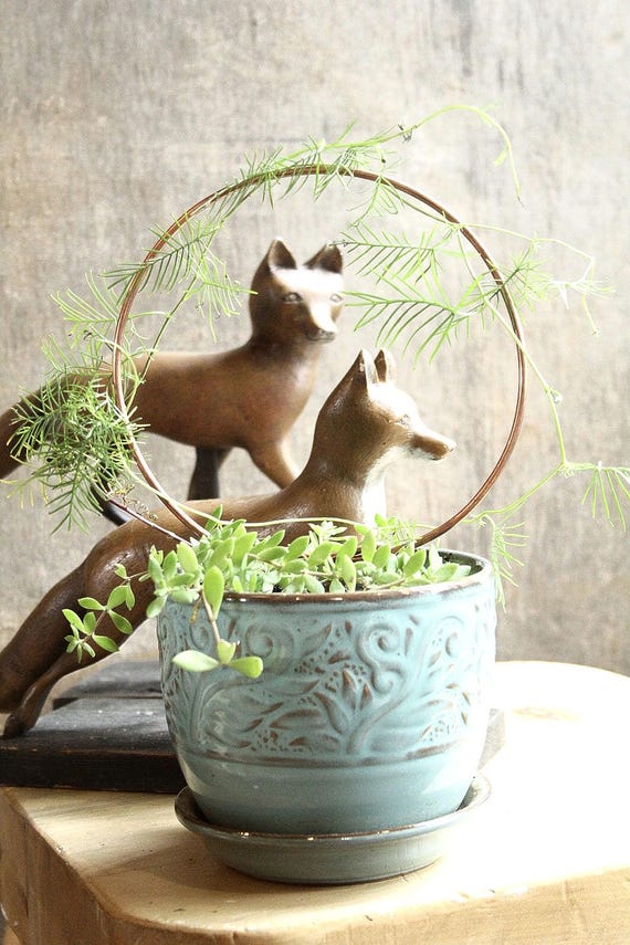 Plant Trellis Stake: Copper Garden Support - Indoor & Outdoor Use
