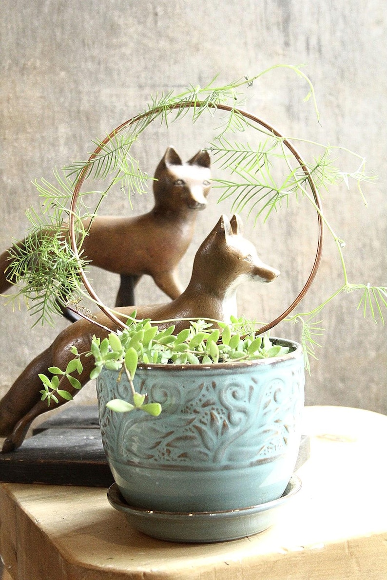 Plant Trellis Stake: Copper Garden Support - Indoor & Outdoor Use image 1