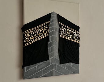 Kaaba-kunstwerk - Islamitische wanddecoratie - Handgeschilderde afbeelding