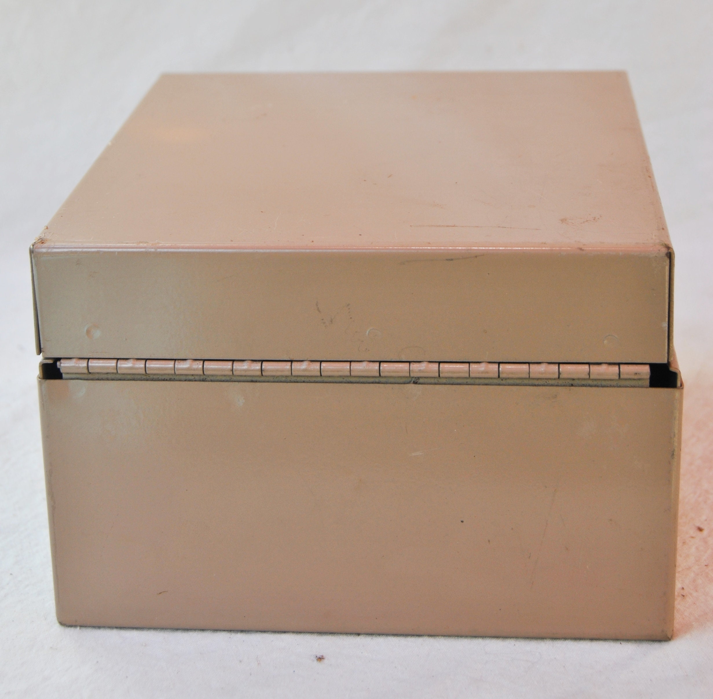 Herald Square Metal Card File Box for 3