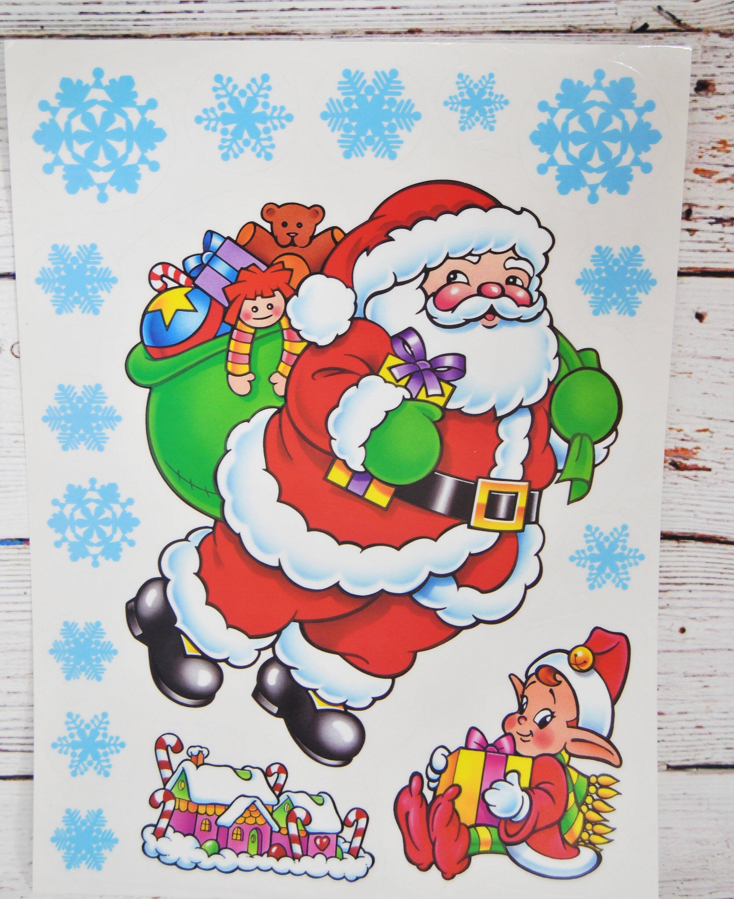 Christmas window clings 8 different designs to choose from | Etsy