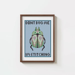 Bug Cross Stitch Pattern (Digital Format - PDF)