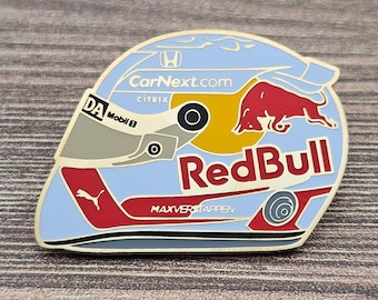 Max Verstappen 2021 Helmet Enamel Pin | 1st World Champion F1 Racing Memorabilia