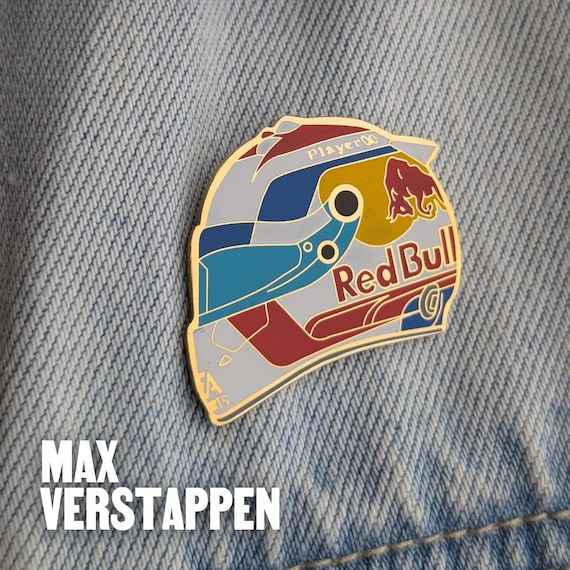 Max Verstappen 2026 Helmet Enamel Pin - Red Bull Racing F1 Fan Gift