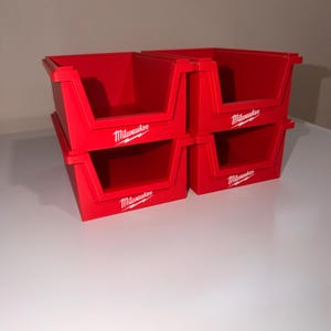 Milwaukee Packout-stil förvaringsbehållare - Dewalt-behållare - Makita-behållare - Ryobi-behållare - Bosch-behållare | 3D-utskriven verktygsorganisatör, behållare för verkstadsdelar