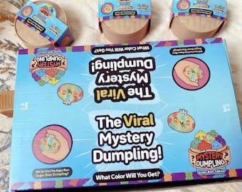 Scatola a sorpresa, mini vaporizzatore morbido, confortevole, a lento ritorno elastico, antistress, un giocattolo divertente e rilassante, adorabile forma a raviolo.