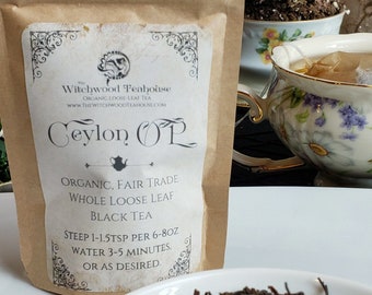 Ceylon Op Organic  and Sustainable Black Whole Loose Leaf Tea