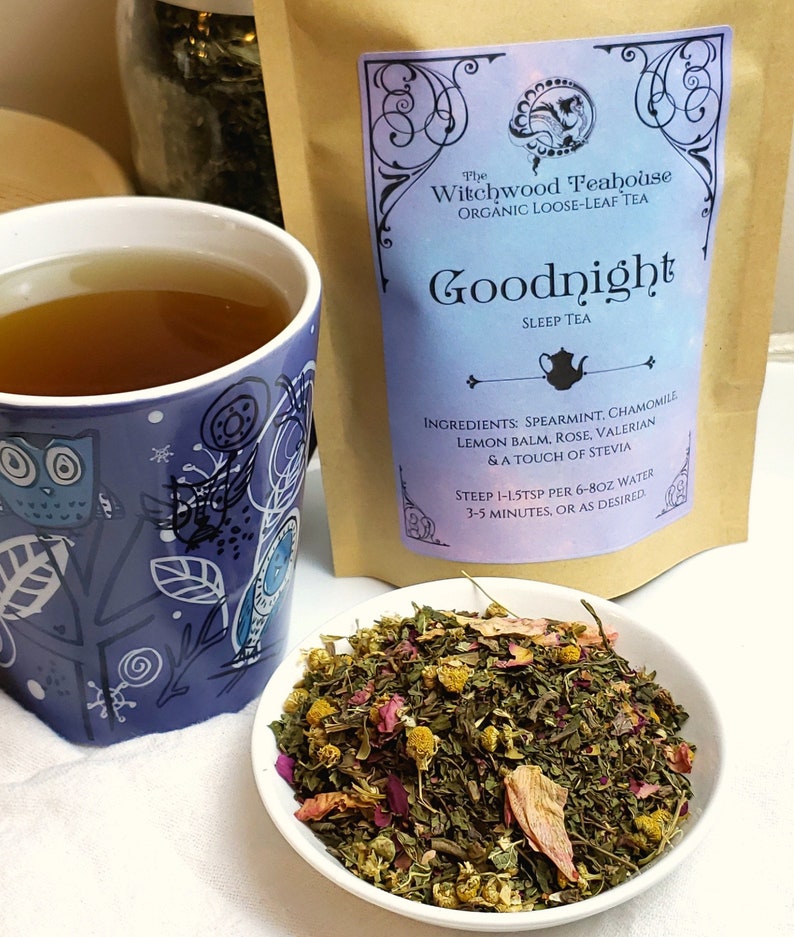 Goodnight Sleep Tea Organic Loose Leaf Wellness Tea Etsy