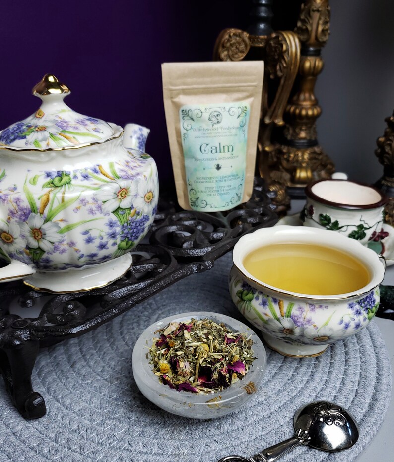Calm AntiStress & AntiAnxiety Tea Organic Loose Leaf Etsy