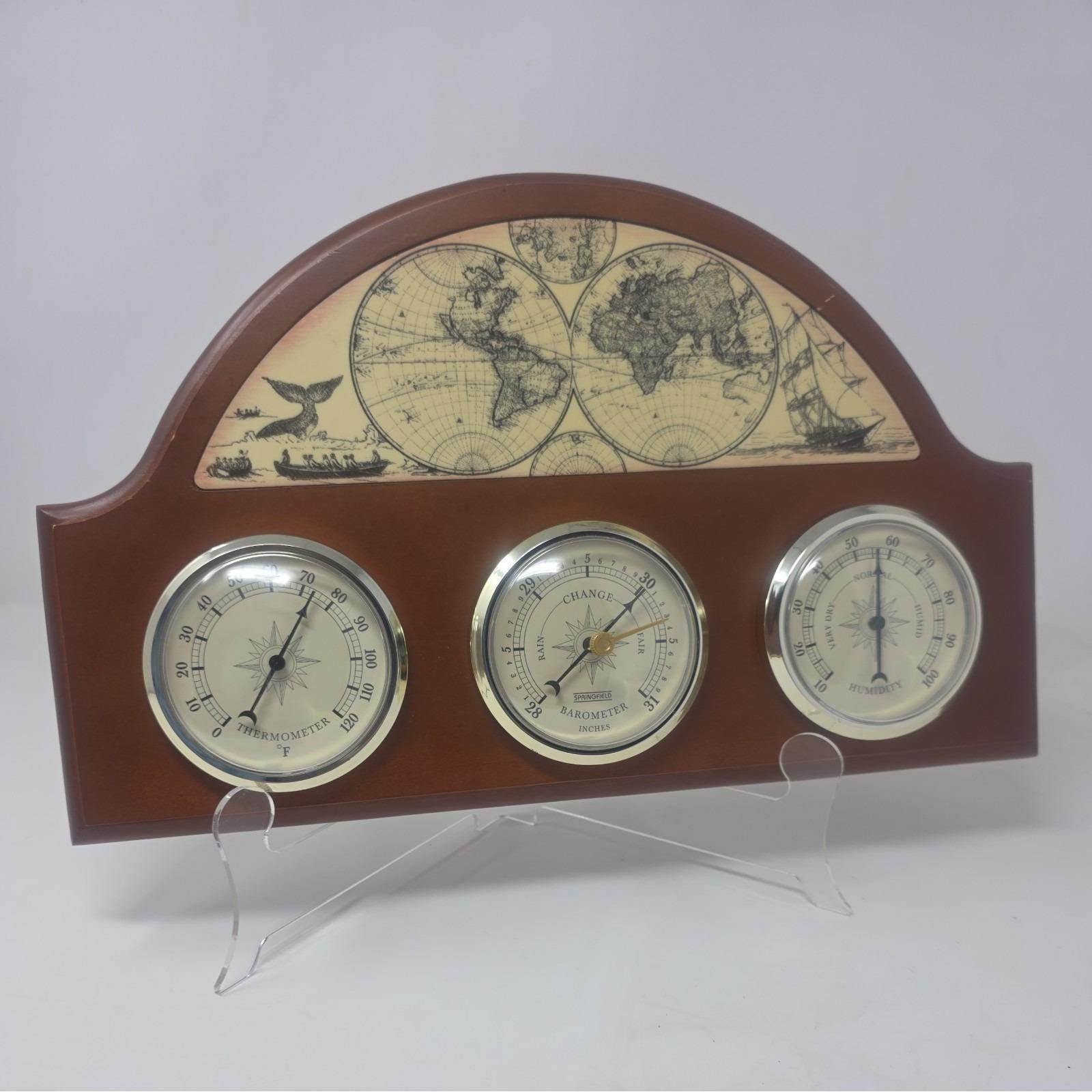 インテリア時計 SPRINGFIELD MARINER WEATHER STATION TRIO Springfield Barometer - Etsy