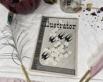 VTG 1945 The Illustrator Magazine Art Instruction WWII War Bonds Ephemera Art