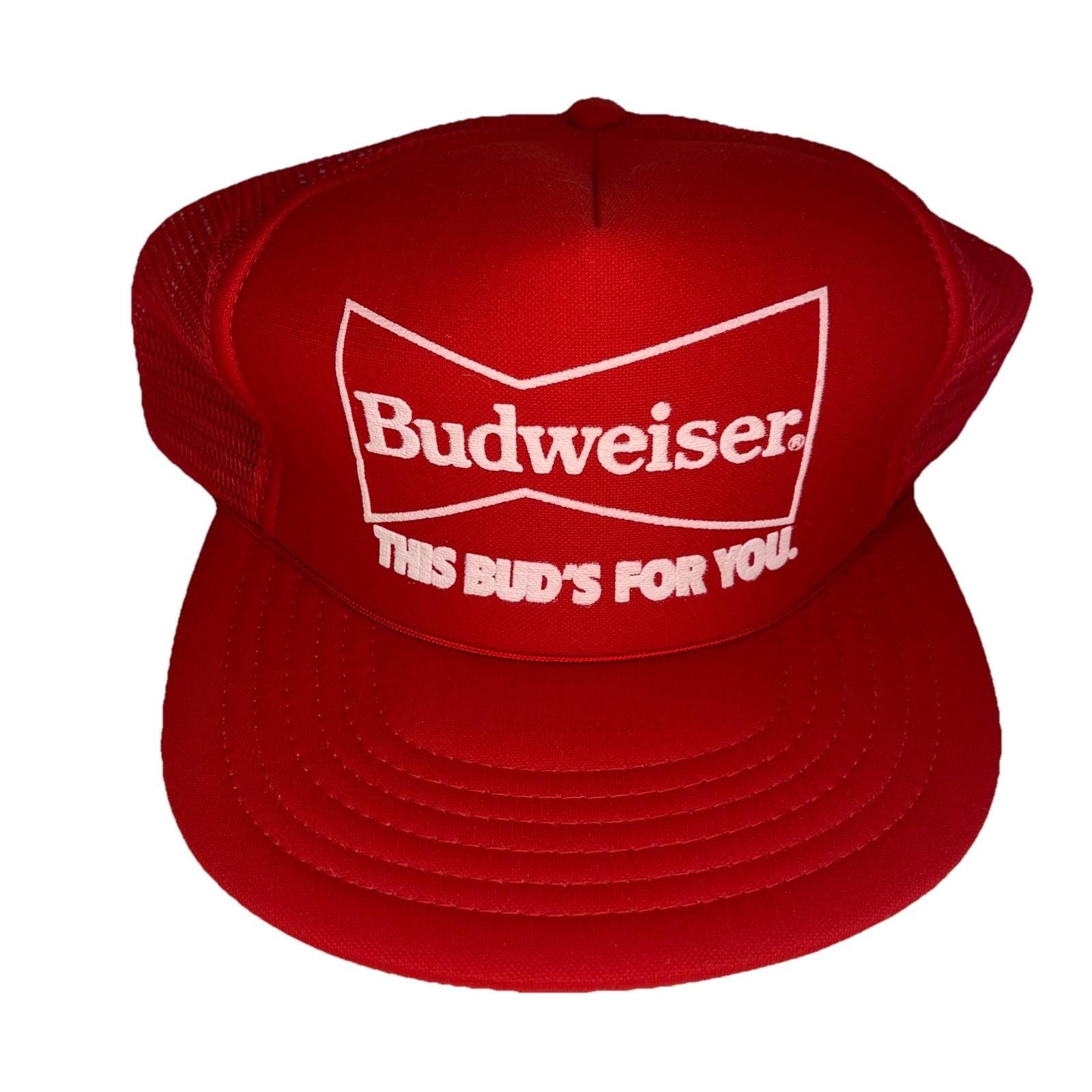 90s BUDWISER キャップ プロモ レア ビンテージ USA製 Budweiser Logo 90's Hat – Junk Food Clothing