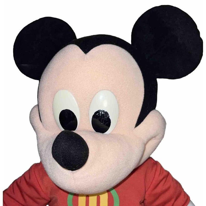 Raro Mickey Mouse de pelúcia vintage Y2K de 60 cm (2 pés) da Disney Toys R Us e shorts cargo da Fisher Price. imagem 5