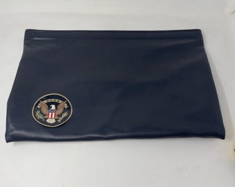 VTG Hazel 17" Black Document Bag NCOA Non Commissioned Officers Assoc Military
