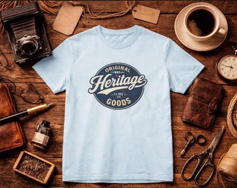 Vintage Tee | Classic Badge Graphic T-Shirt | Heritage logo
