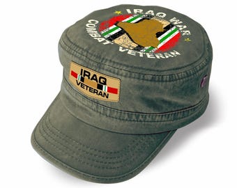 Gorra de veterano de la guerra de Irak / Gorra militar 100% algodón (Edición limitada de regalo)