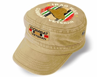 Gorra militar de veterano de combate de la guerra de Irak, 100 % algodón (Edición limitada de regalo)