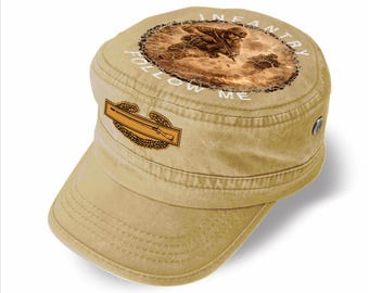 Gorra de Infantería CIB con Insignia de Combate / Gorra Militar "Sígueme"