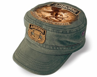 Gorra Airborne – Gorra militar de algodón lavado (Edición limitada de regalo)