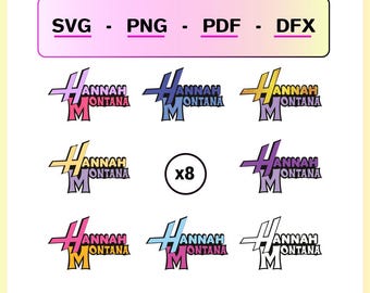 Hannah montana png-vector pack