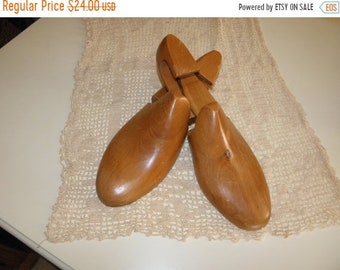 15% OFF AntiqueSolid Wood Shoe Trees, by Rochester She Tree Co. Made in USA, size 7C
