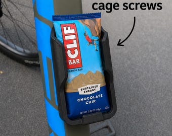 Bike Cage snack holder | Carries energy bars on bicycle