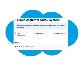 Studieplanner cloudcertificering (conceptsjabloon) | Labs, certificaten en projecten volgen