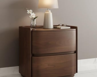 Mesa de cabeceira estilo italiano com gavetas