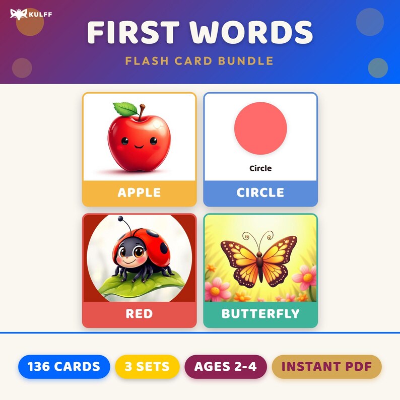 Labeled Flash Cards In Montessori Learning Flash Cards | Alphabet, Numbers, Shapes, Colors ...