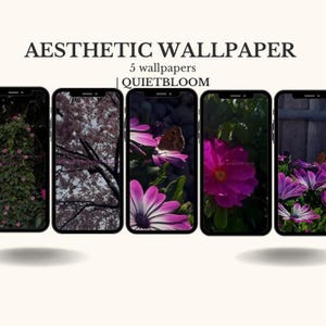 Fondos de pantalla de naturaleza para móvil / Pantalla de bloqueo relajante / Fondos de pantalla minimalistas y suaves para móvil / Descarga instantánea